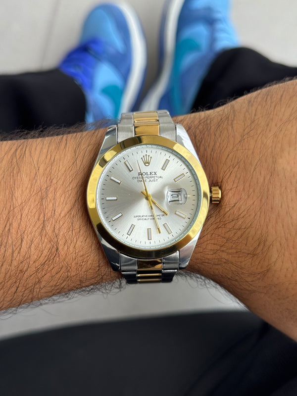 Rlx Pulido Bicolor Dorado Tablero Plateado