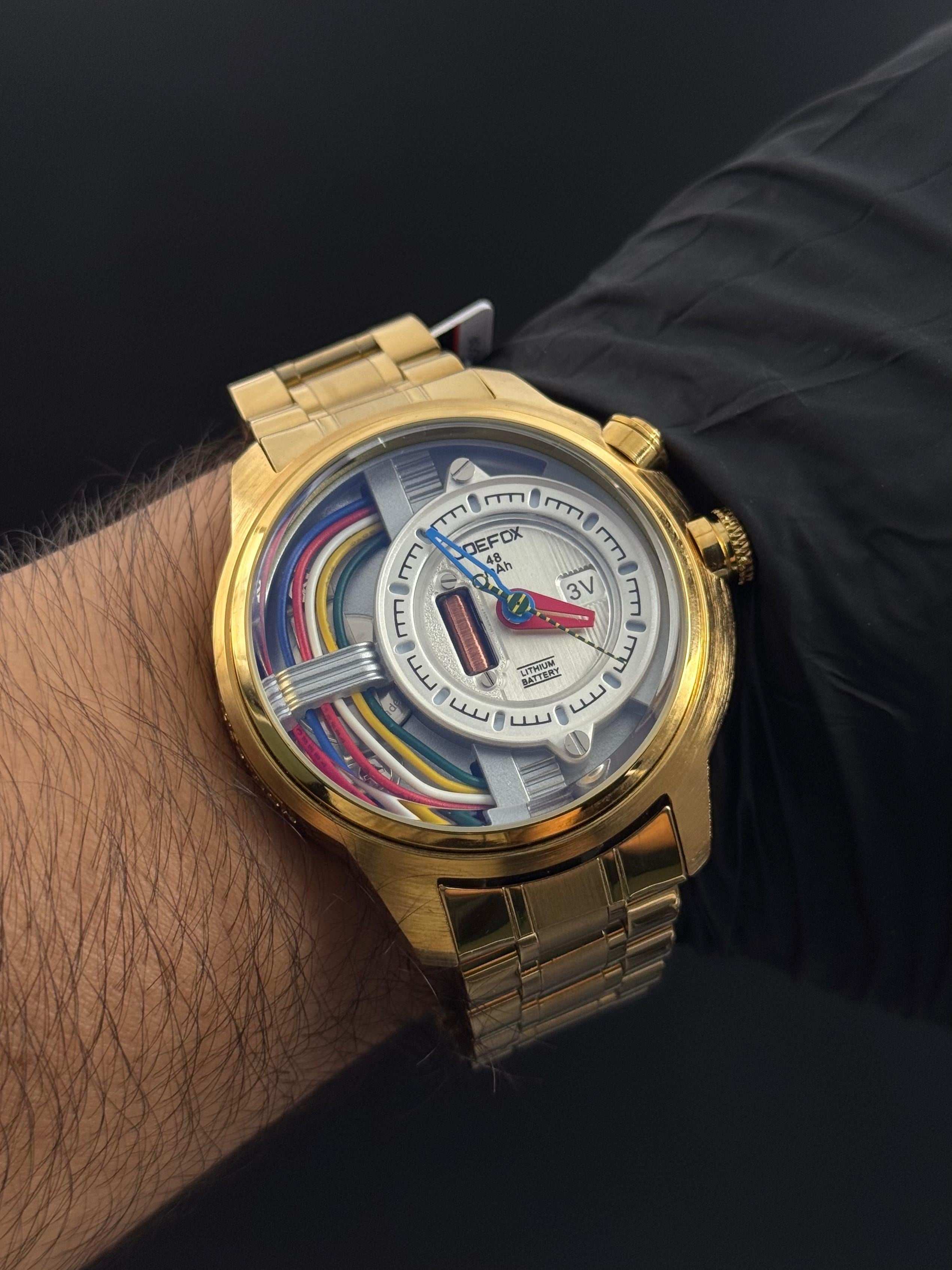 G-fx Metálico Transparente Dorado Tablero Gris