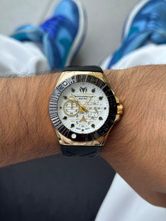 Tchmrn Cruise Black Goma Negra Tablero blanco Dorado