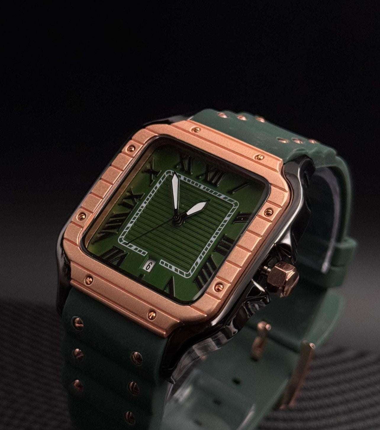 Crtr Santos Goma Verde Tablero Verde Oro  Rosa