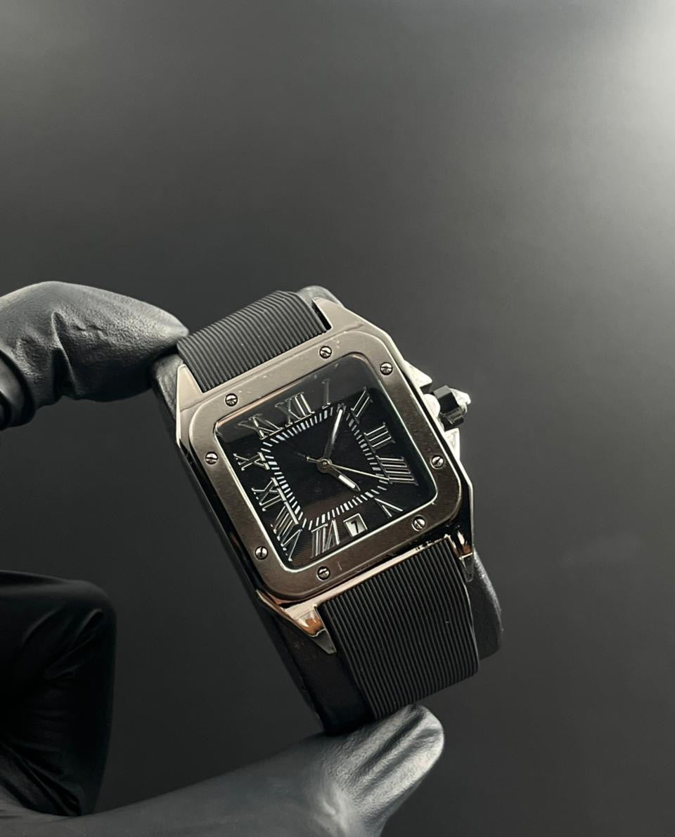 Crtr Santos New Mujer Goma Negra Tablero Negro Numero Plateado