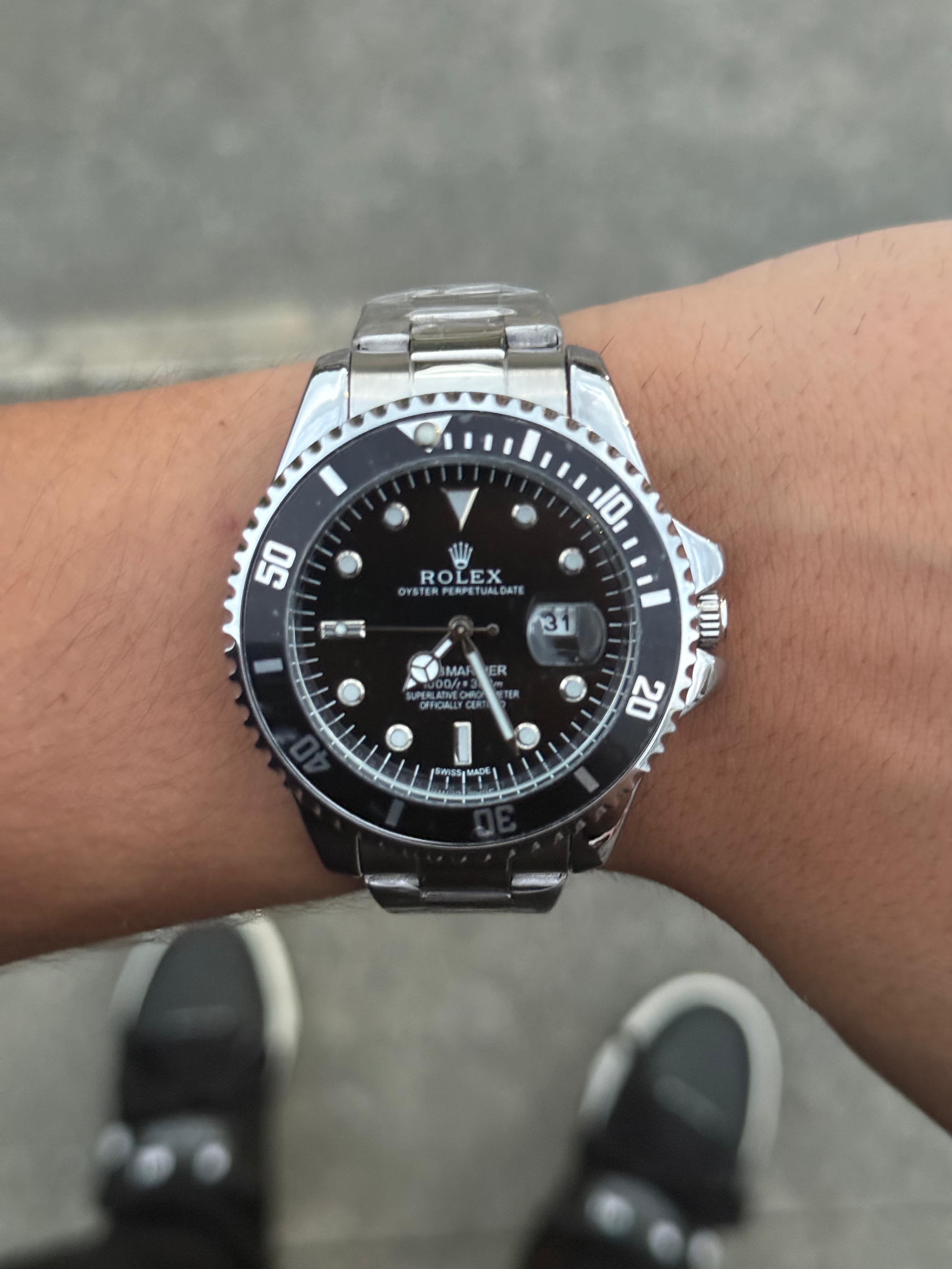 Rlx Submariner new plateado tablero negro