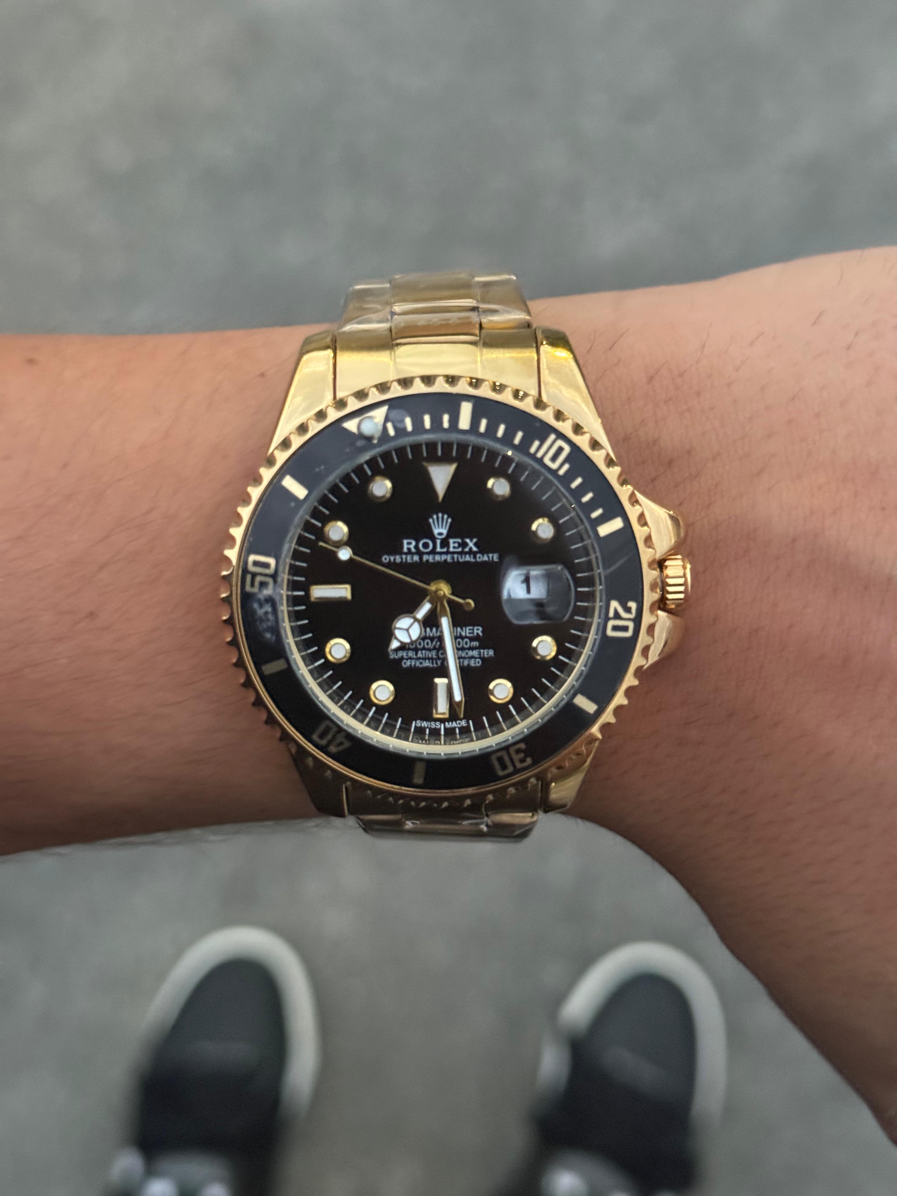 Rlx Submariner New Dorado Tablero Negro