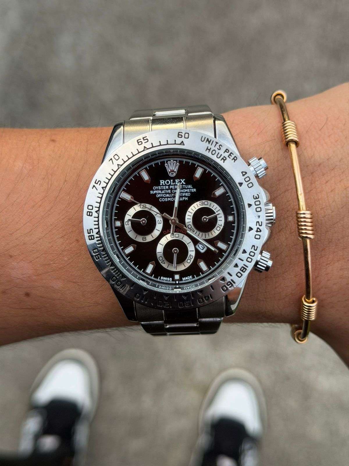 Rlx Daytn Plateado Tablero Negro