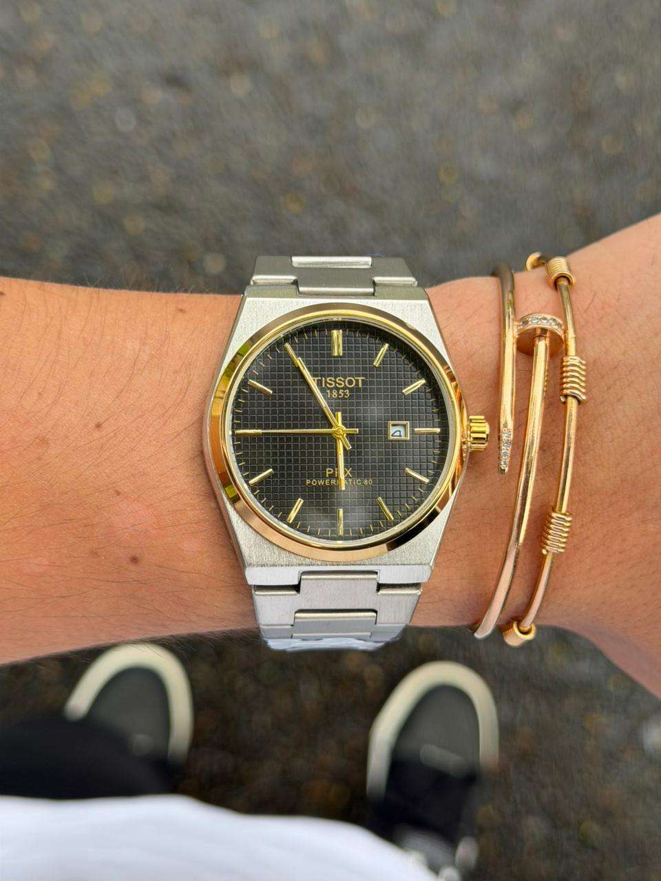 Tsst Metalico Plateado Tablero Negro Dorado