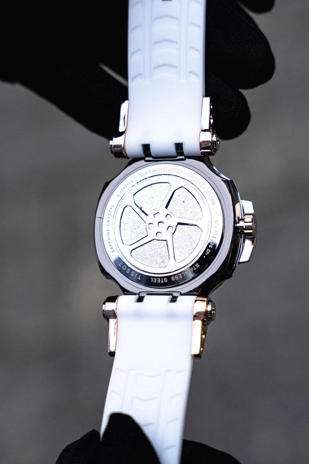 Tsst Goma Blanca Tablero Blanco Dorado