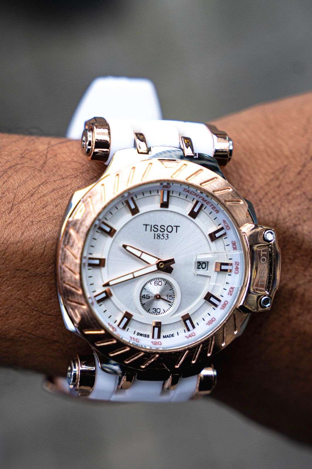 Tsst Goma Blanca Tablero Blanco Dorado