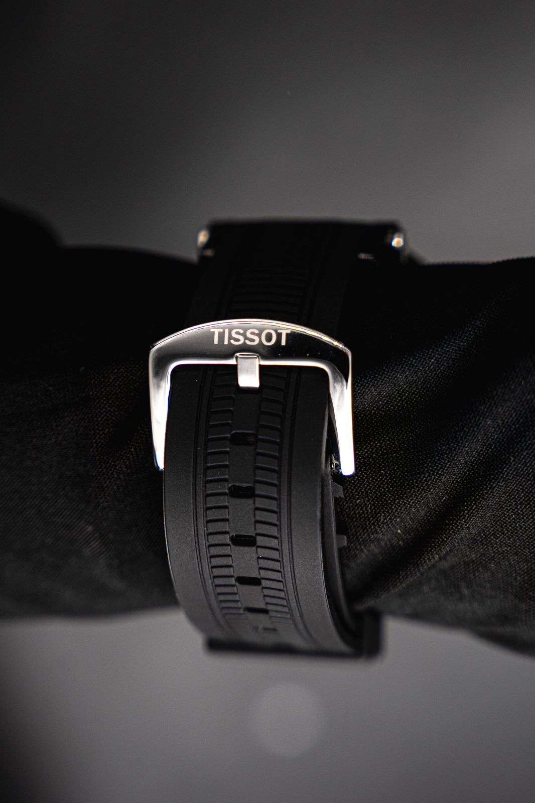 Tsst Goma Negra Tablero Plateado Negro