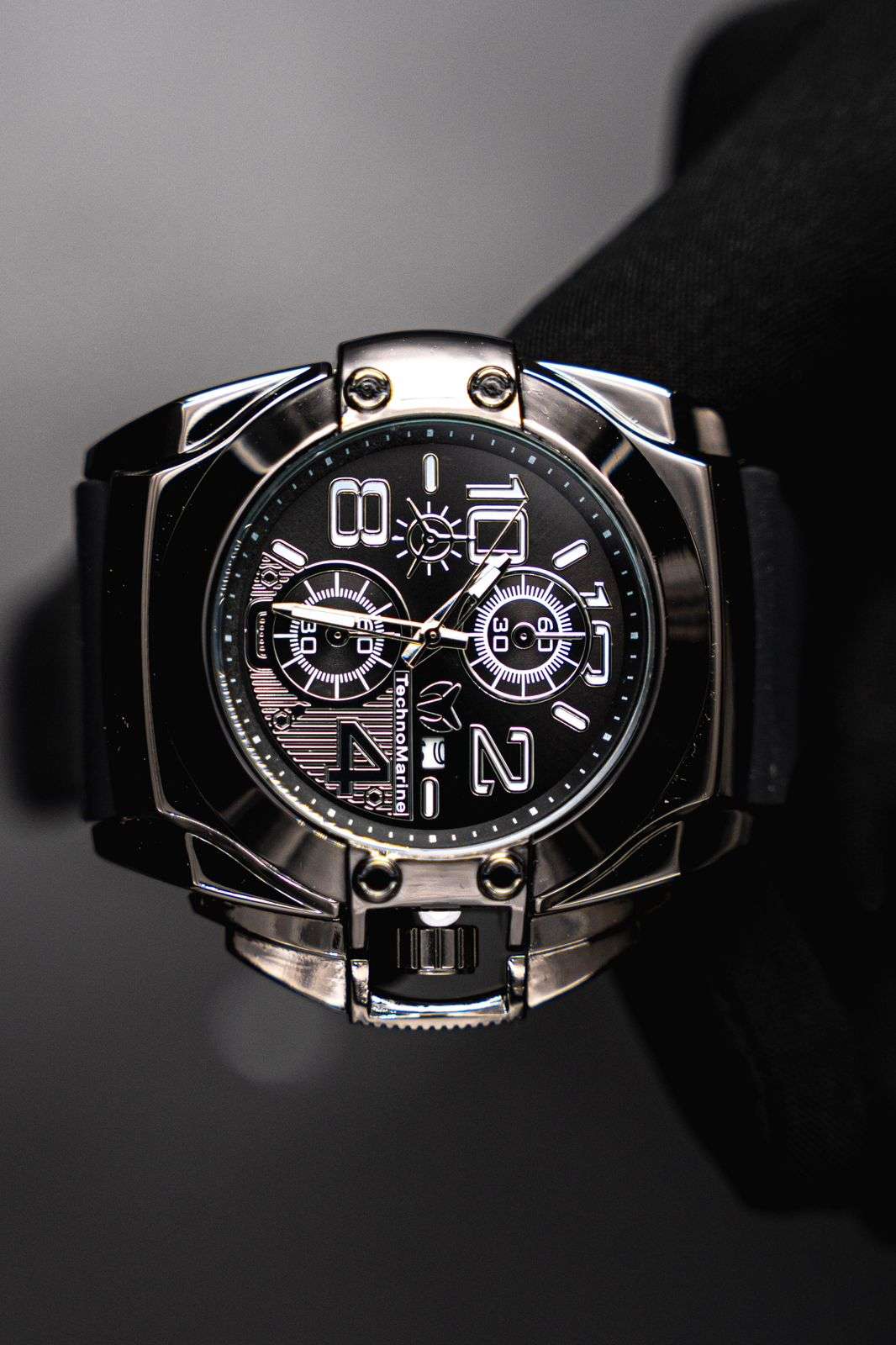 Tchmrn Crono Goma Negra Tablero Negro