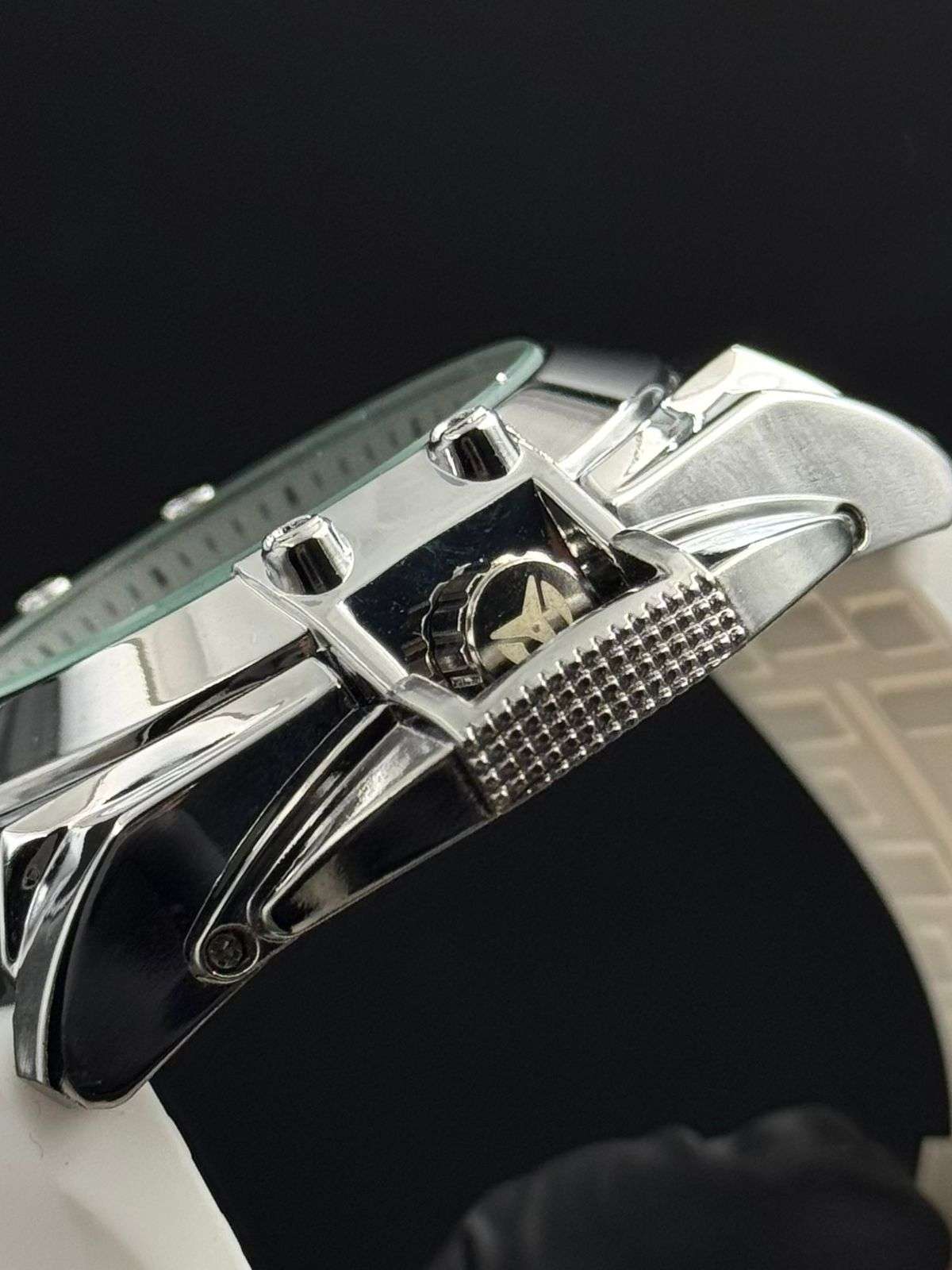 Tchmrn Goma Blanca Tablero Verde Plateado