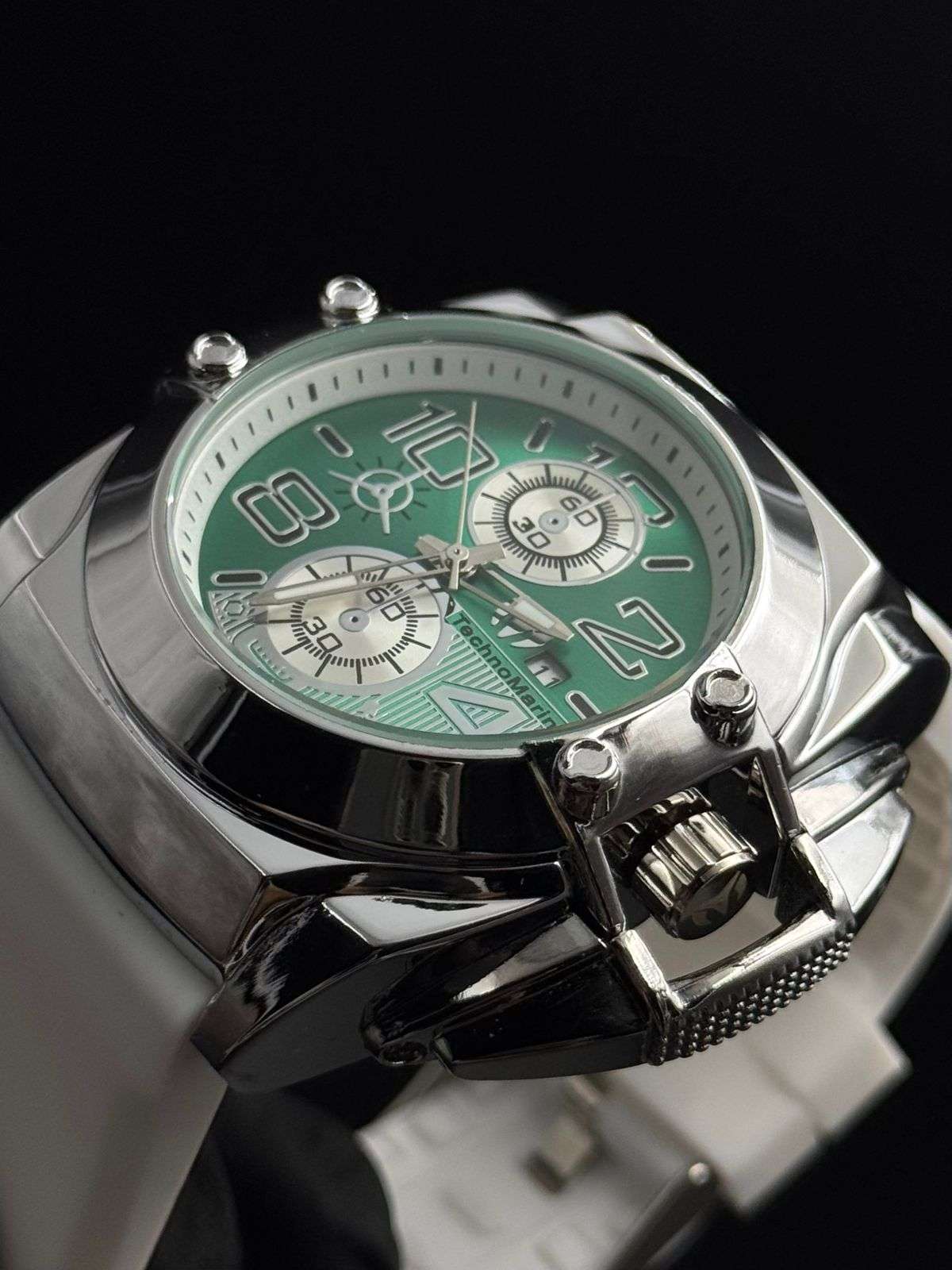 Tchmrn Goma Blanca Tablero Verde Plateado