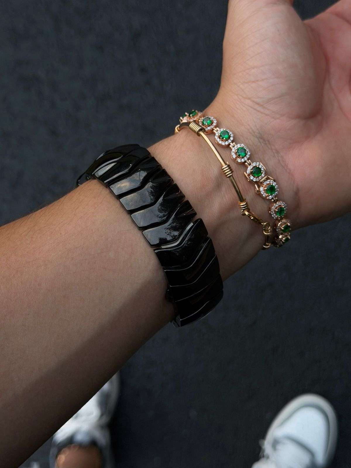 Okey Blade Negro Tablero Plateado
