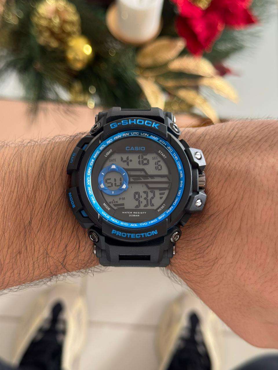 G-shck MTG Negro Tablero Negro Azul