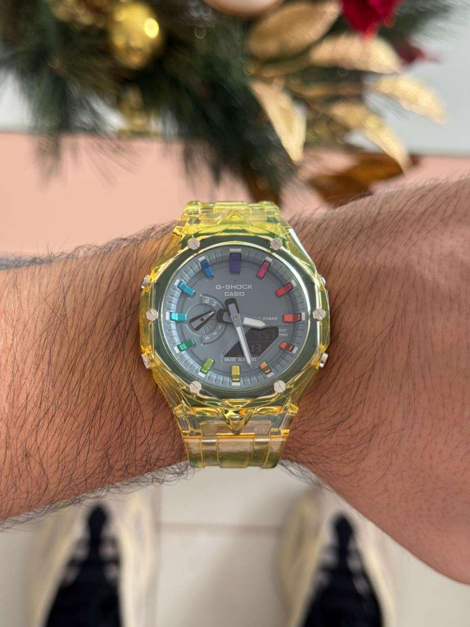 G-Shck new 2025 amarillo-gris