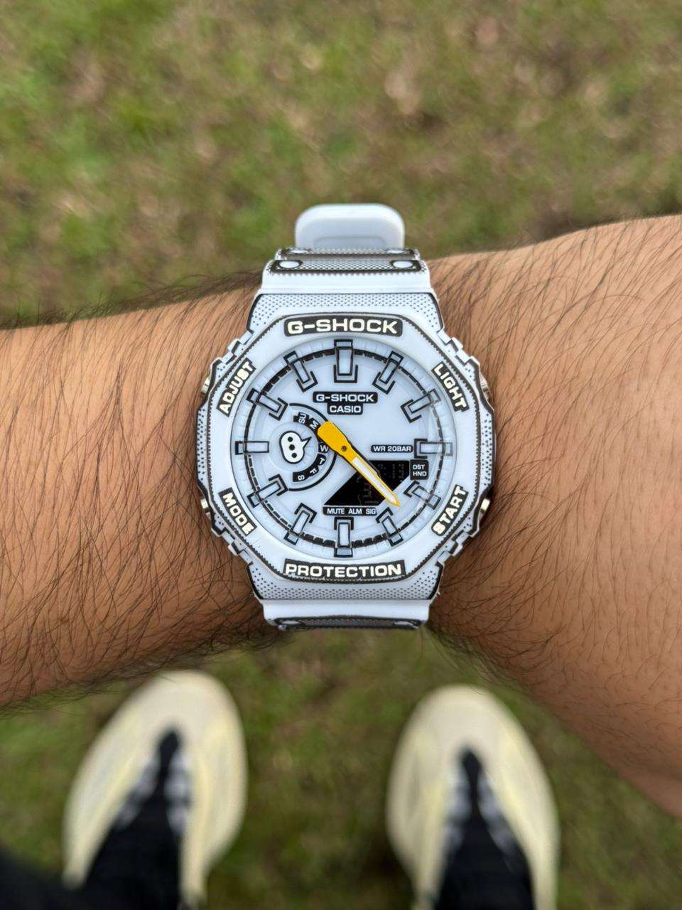 G-Shck Manga Blanco Tablero Blanco - Negro