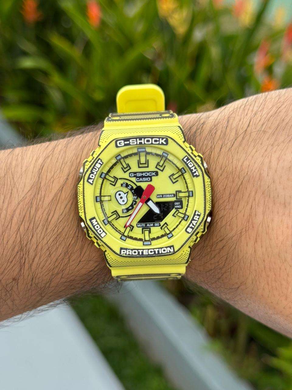 G-Shck Manga Amarillo Tablero Amarillo- Negro