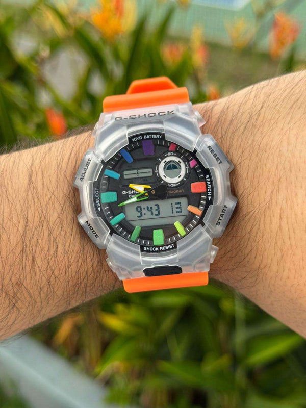 G-Shck GA-0105 Naranja Tablero Negro-Colores
