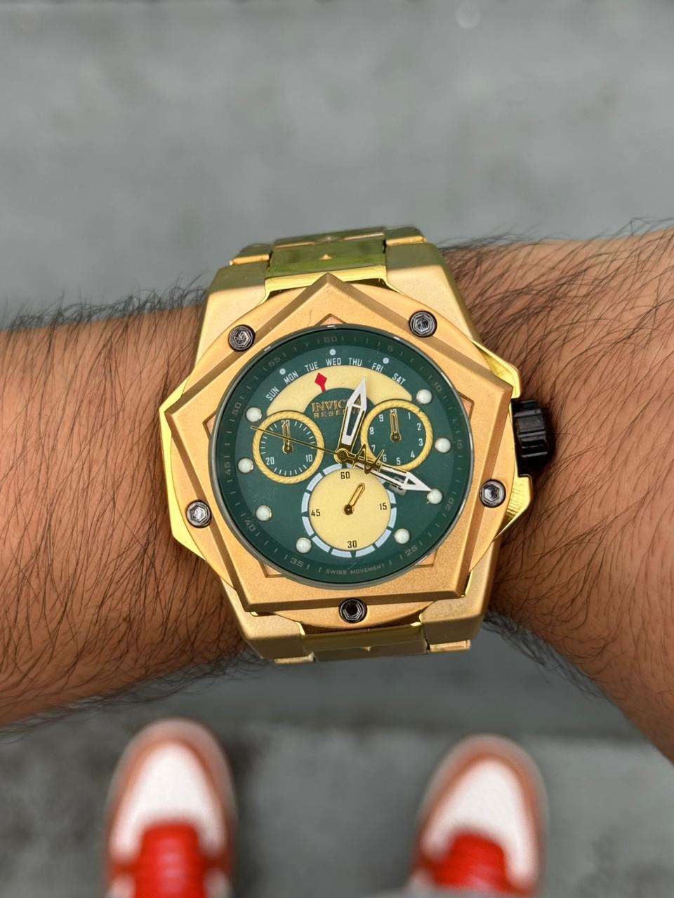 Invct Estrella Dorado Tablero verde