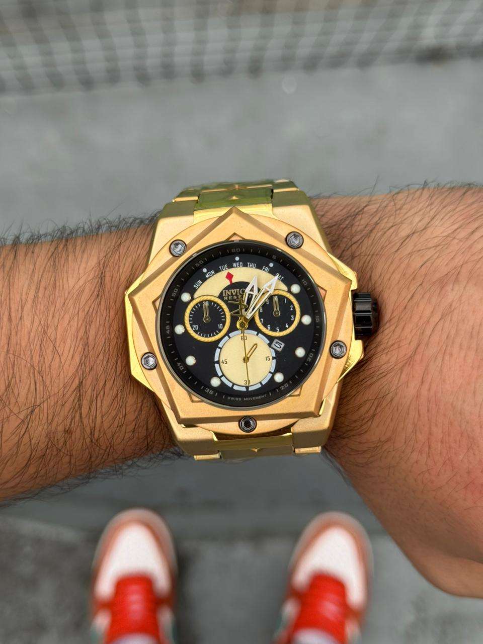 Invct Estrella Dorado Tablero Negro Amarillo