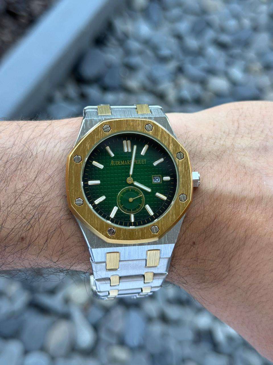 Admrs Royale Metalico Bicolor Dorado Tablero Verde