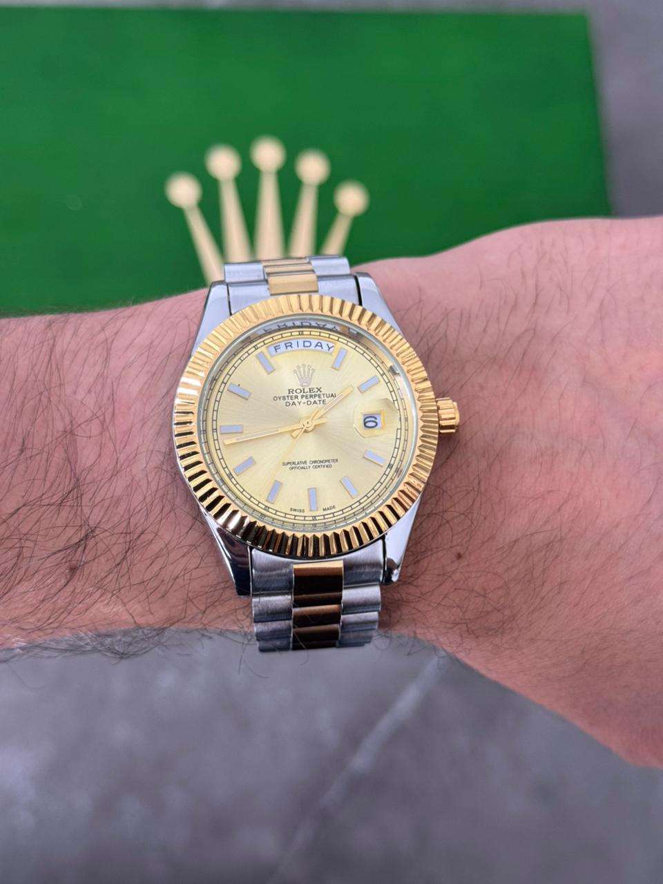 Rlx President Bicolor Dorado Tablero Dorado