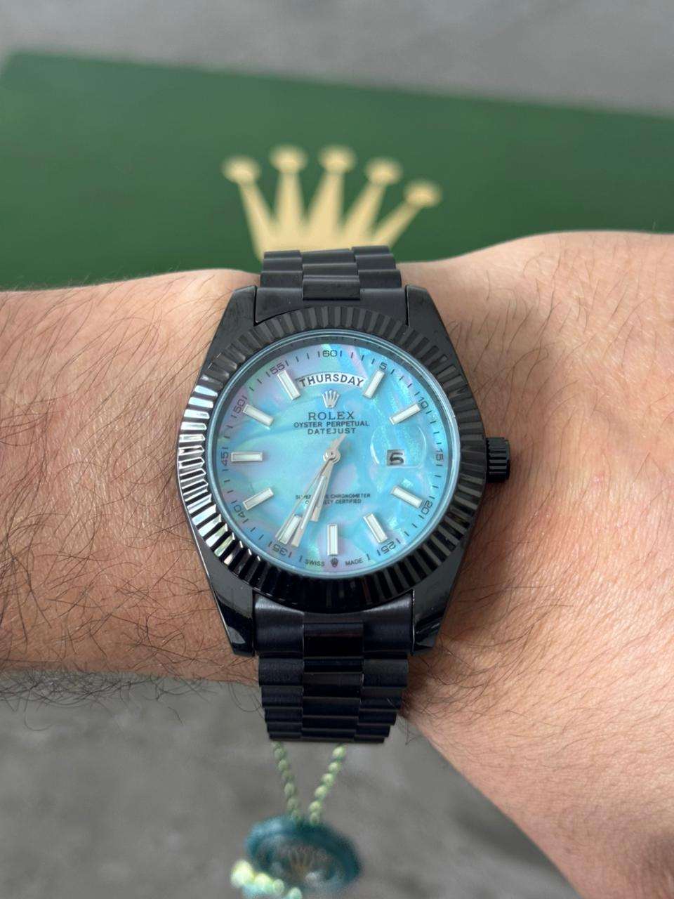 Rlx RSP Negro Tablero Azul Tornasol