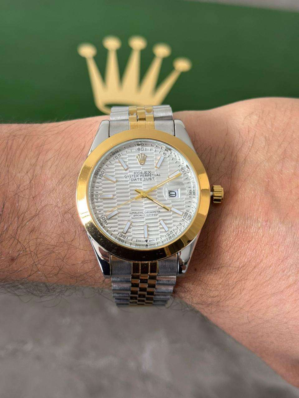 Rlx RSP Texturizado Bicolor Dorado Tablero Plateado