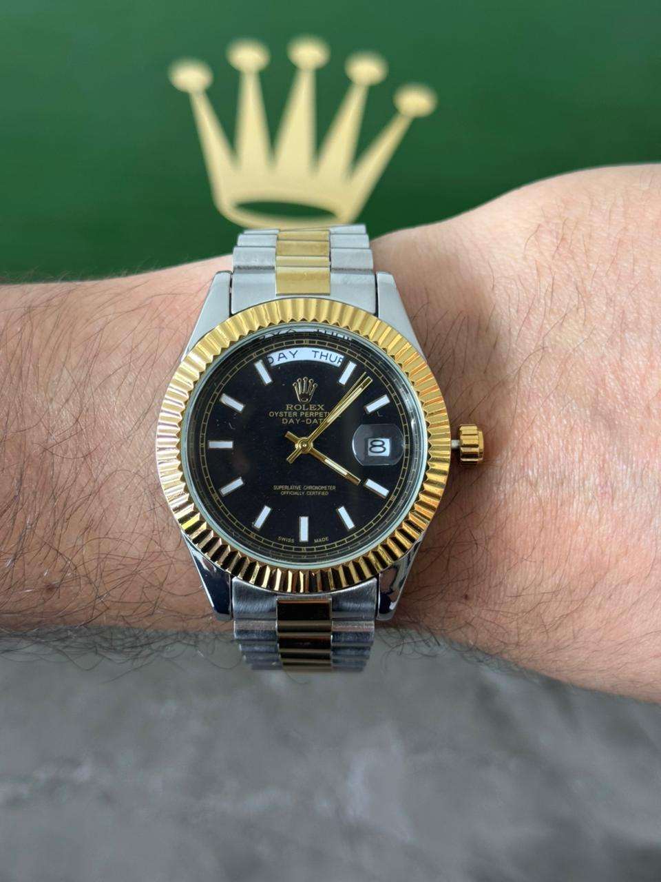 Rlx President Bicolor Dorado Tablero Negro