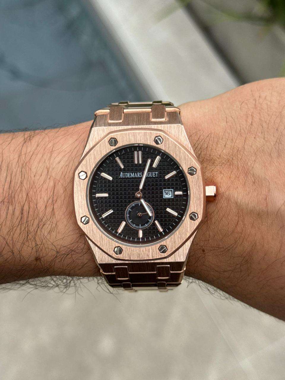 Admrs Royale Metalico Oro Rosa Tablero Negro