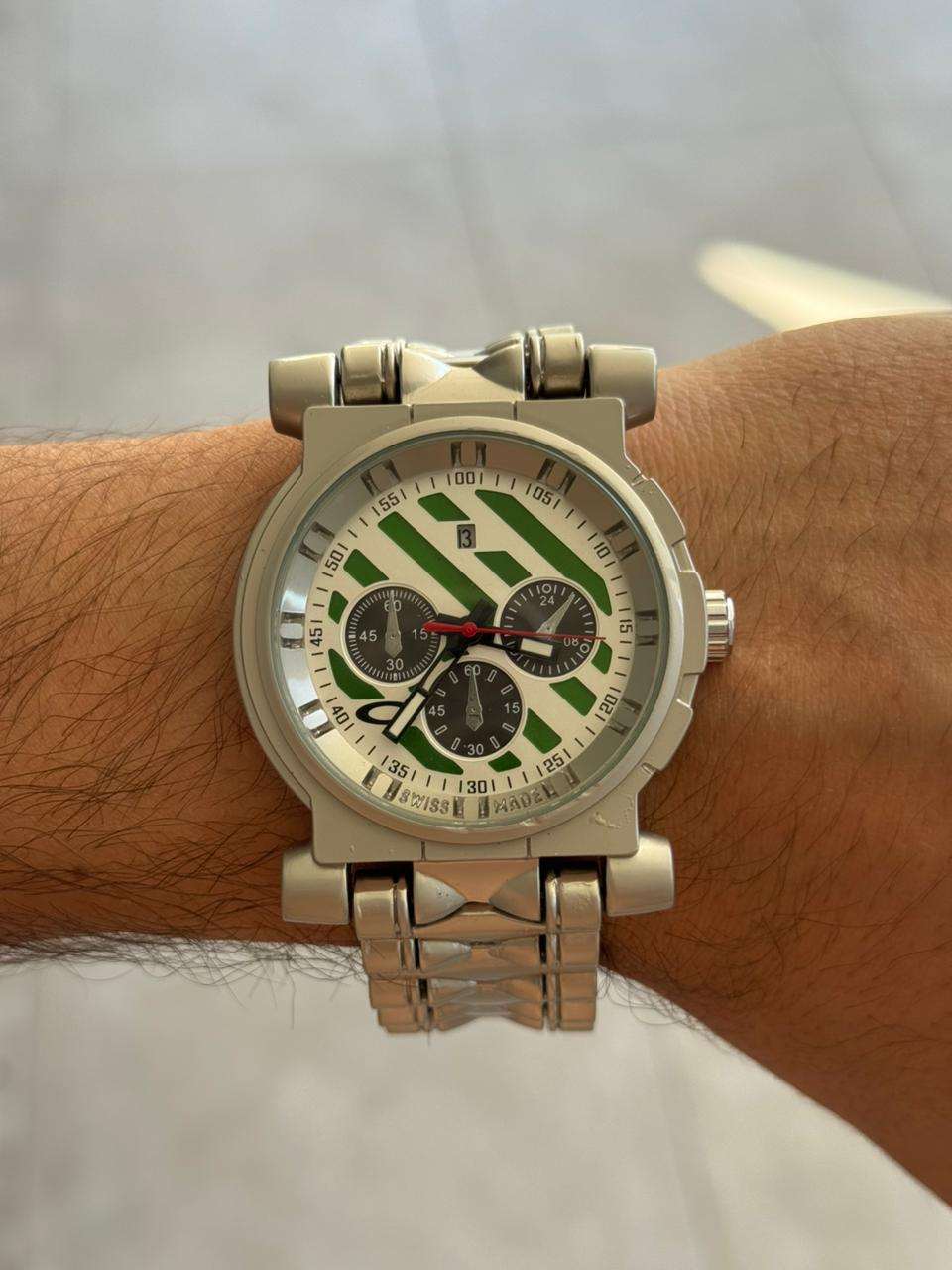 Okl 2026 Metalico Plateado Tablero Blanco Verde