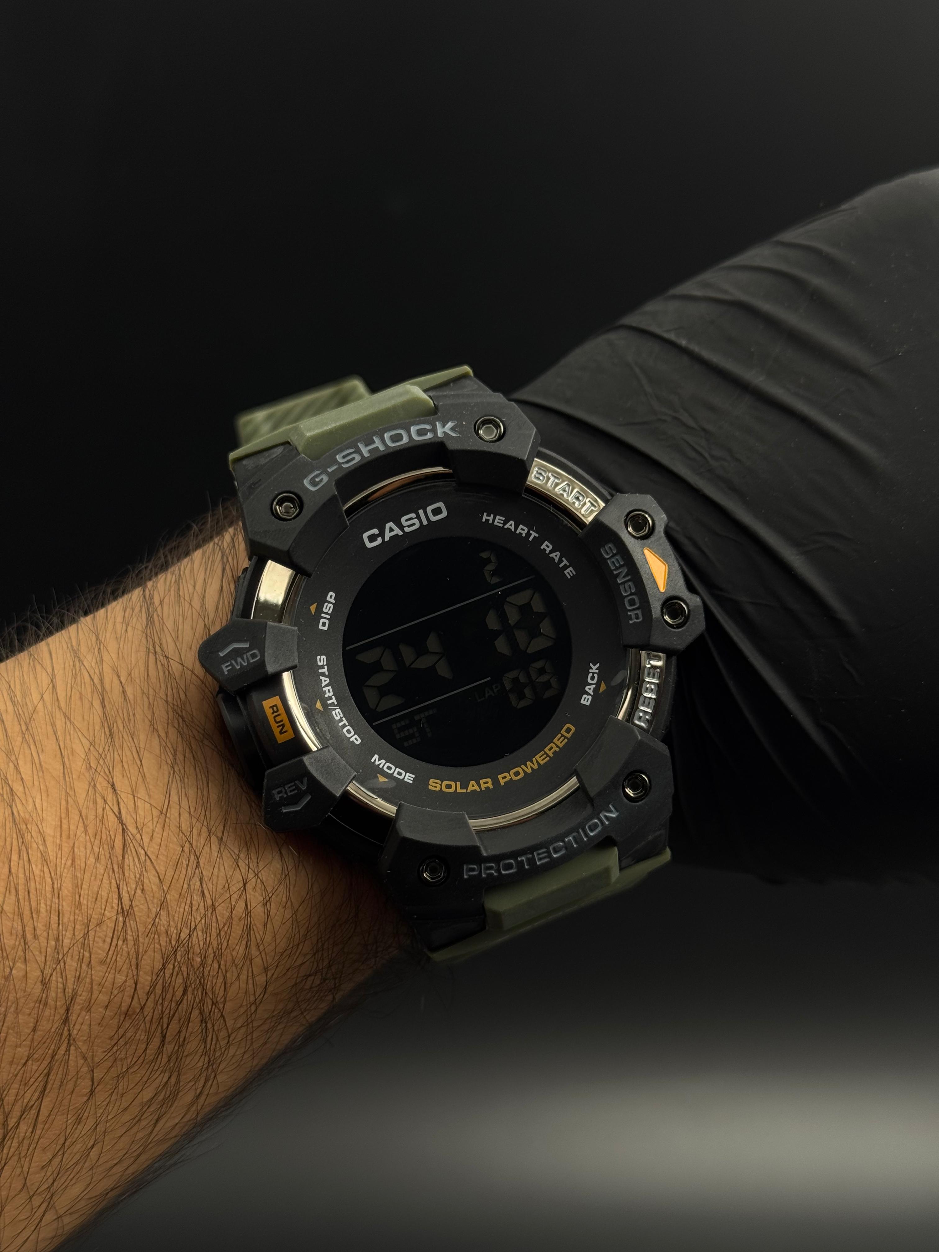 G-shck Solar Power Verde Tablero Negro