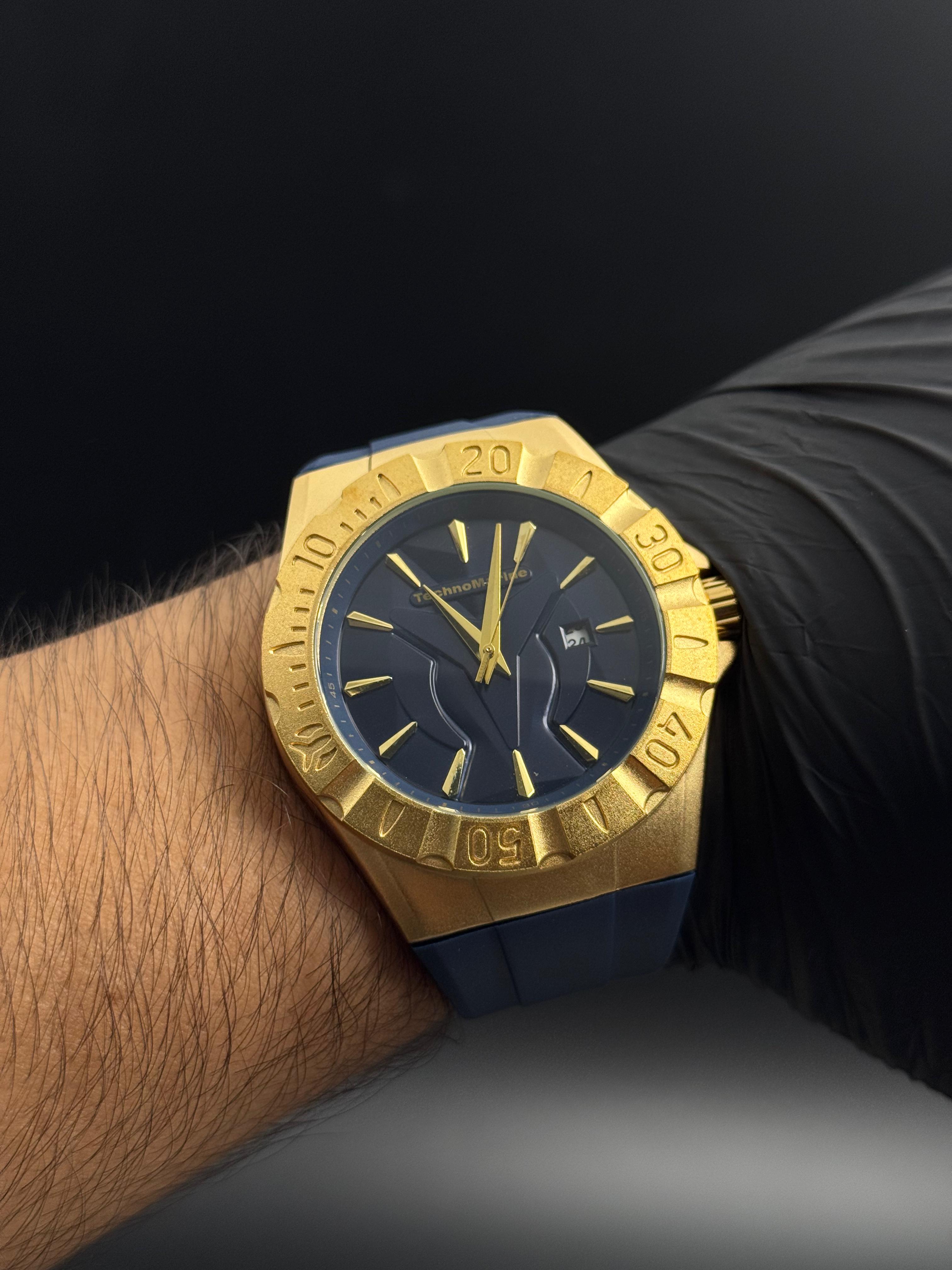 Tchmrn 903 Goma Azul Tablero Azul Oscuro Dorado