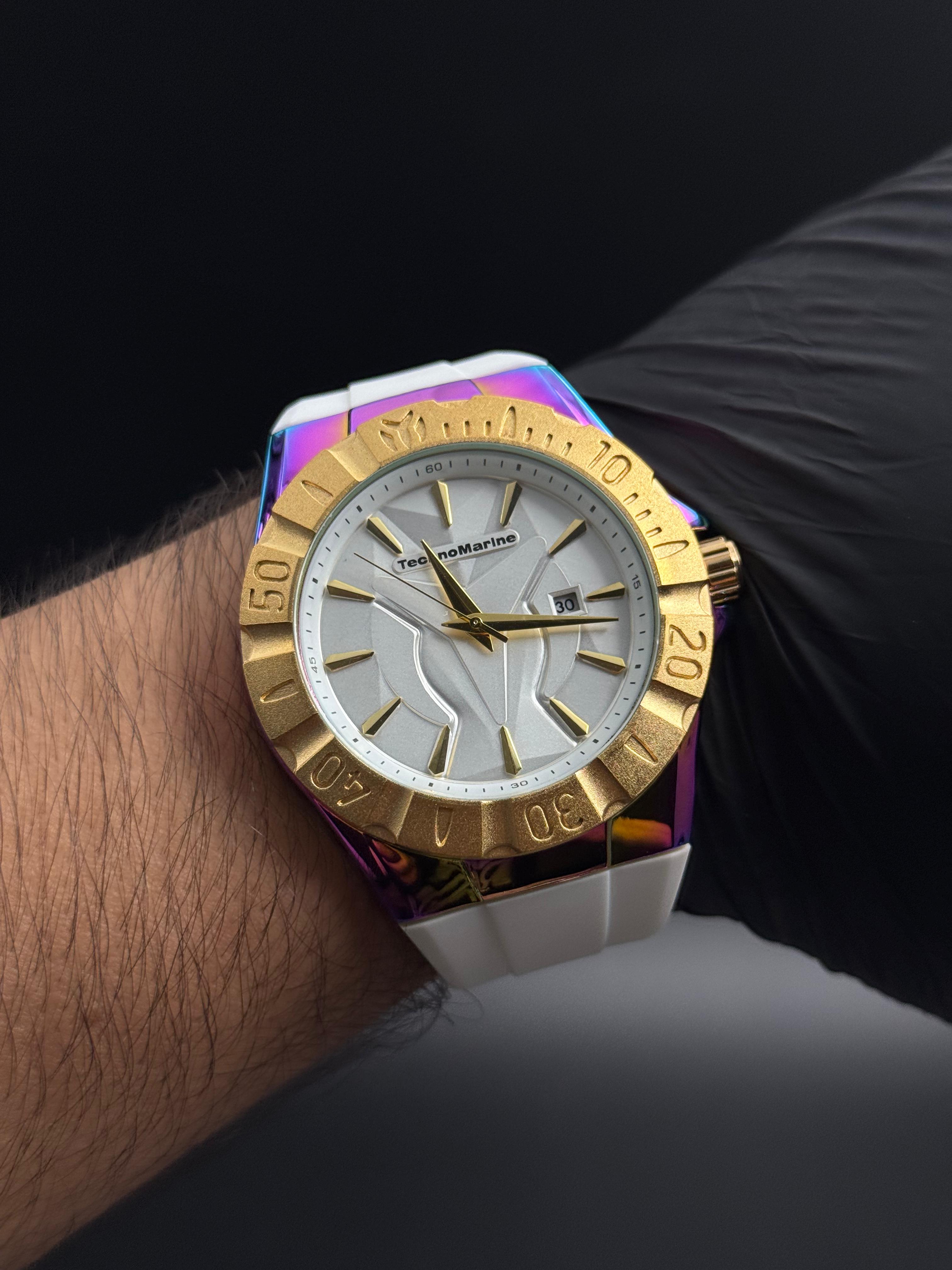 Tchmrn 903 Goma Blanca Tablero Blanco Dorado Tornasol