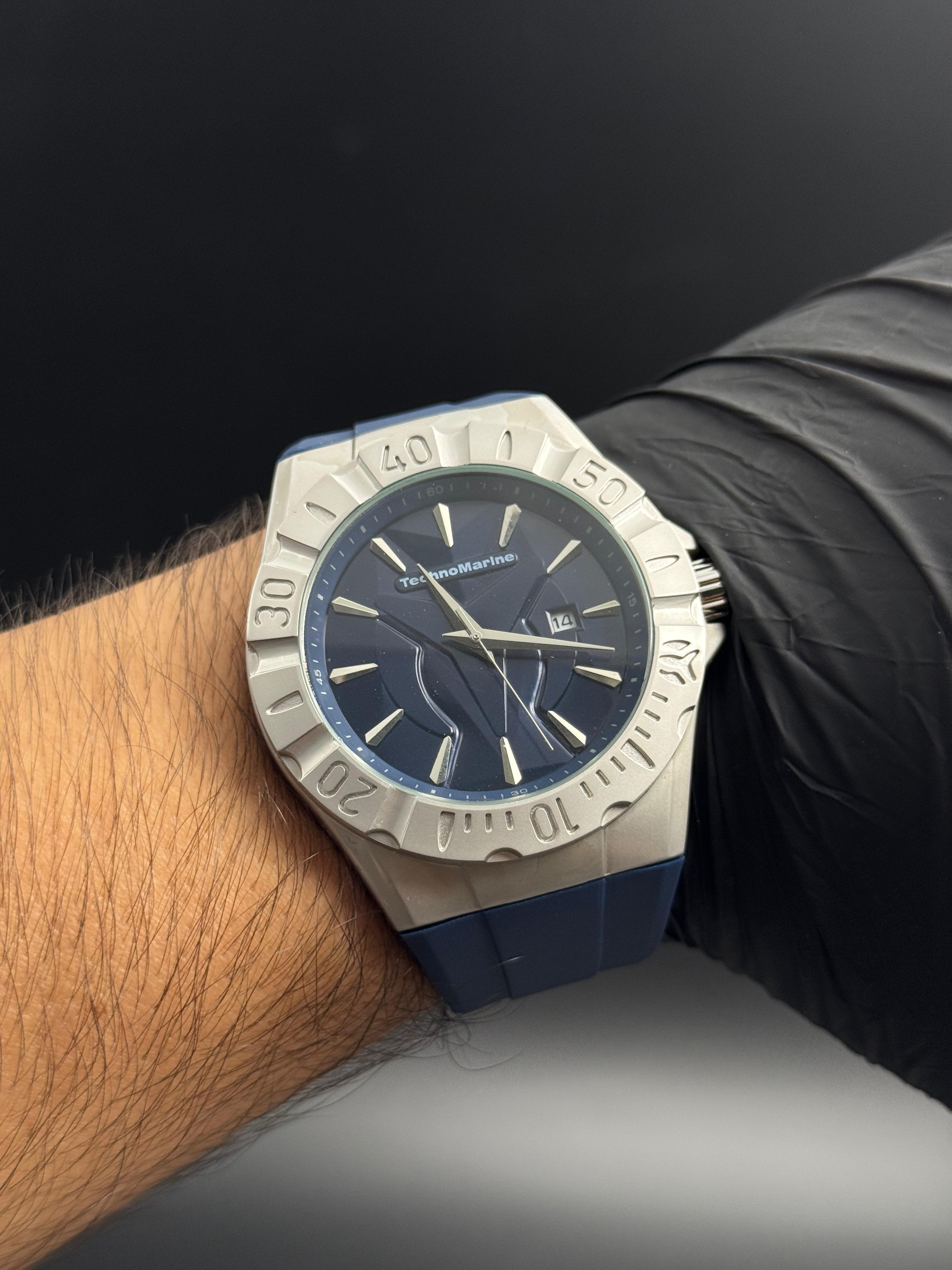 Tchmrn 903 Goma Azul Tablero Azul Plateado