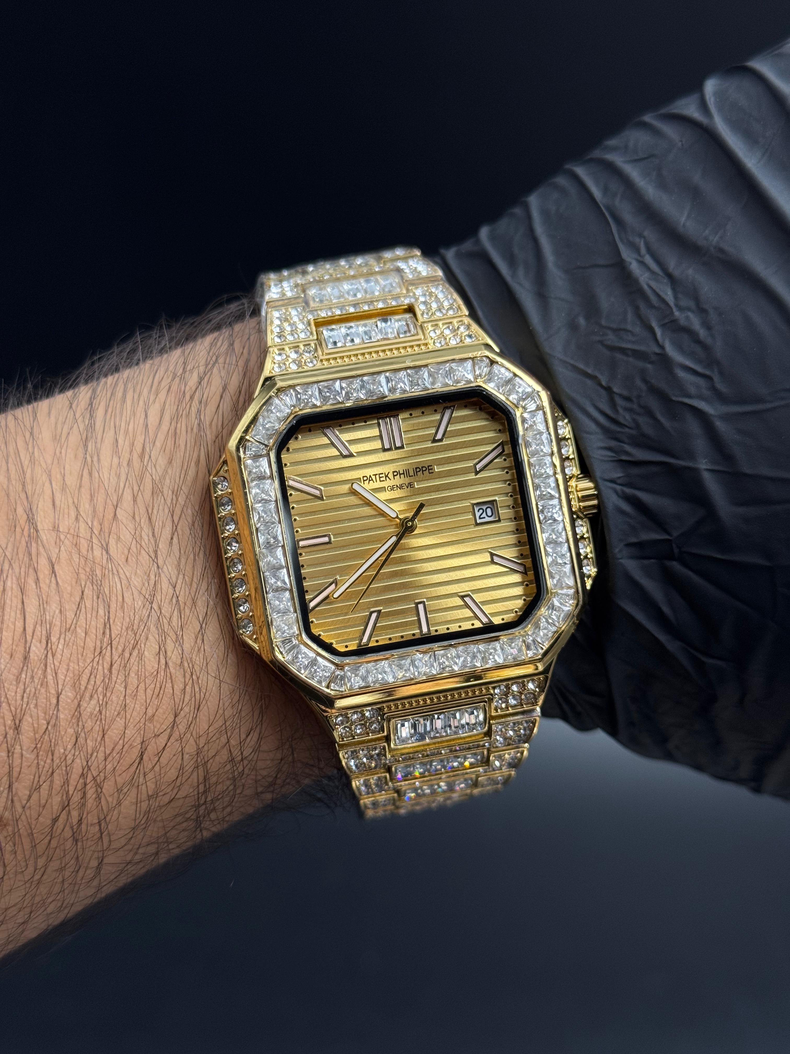 Patk Phlppe Circones Dorado Tablero Dorado