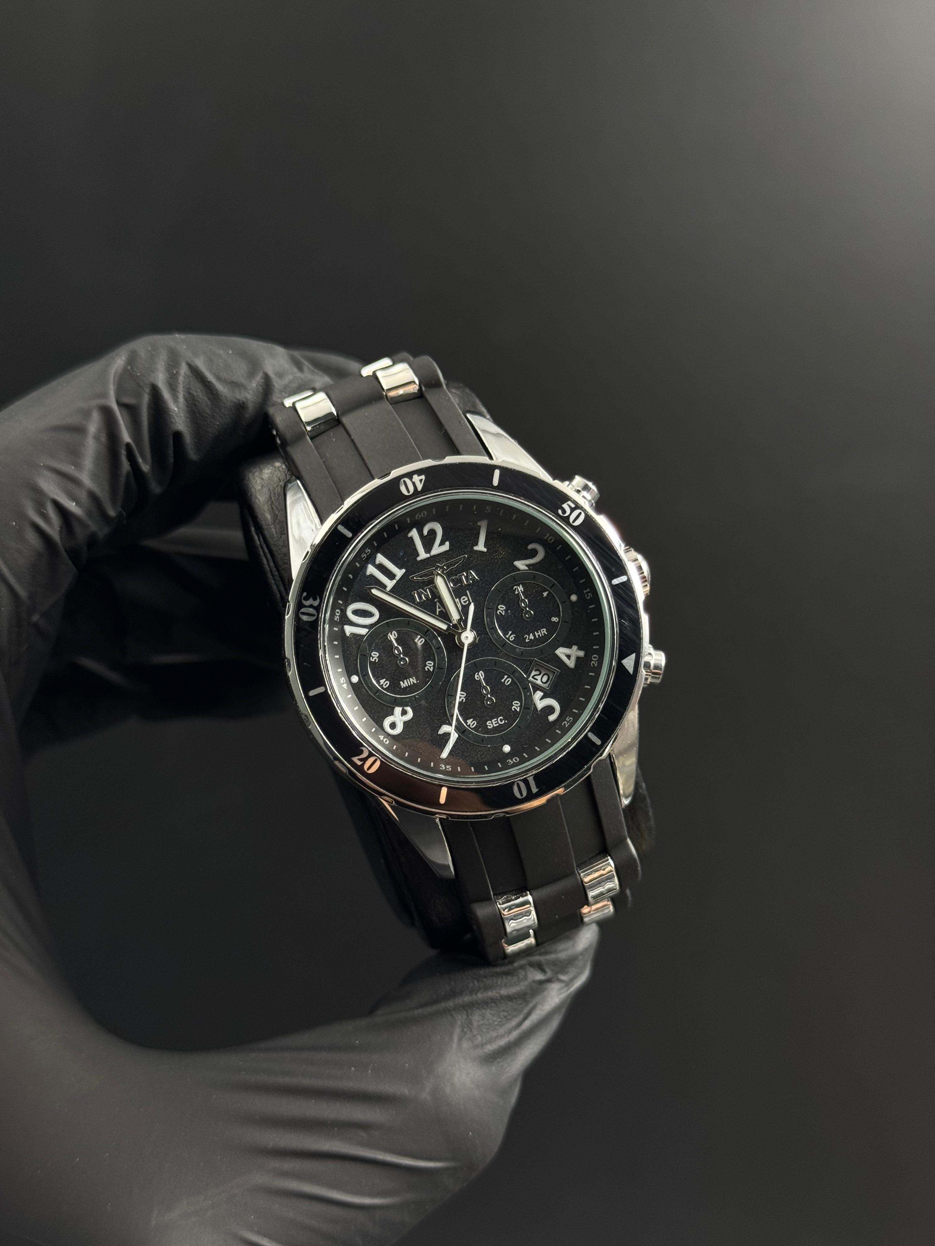 Invct Mujer 12H Goma Negra Tablero Negro Plteado