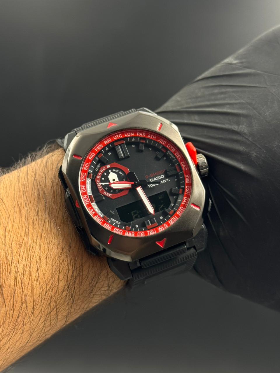 G-shck Prw Negro Tablero Rojo