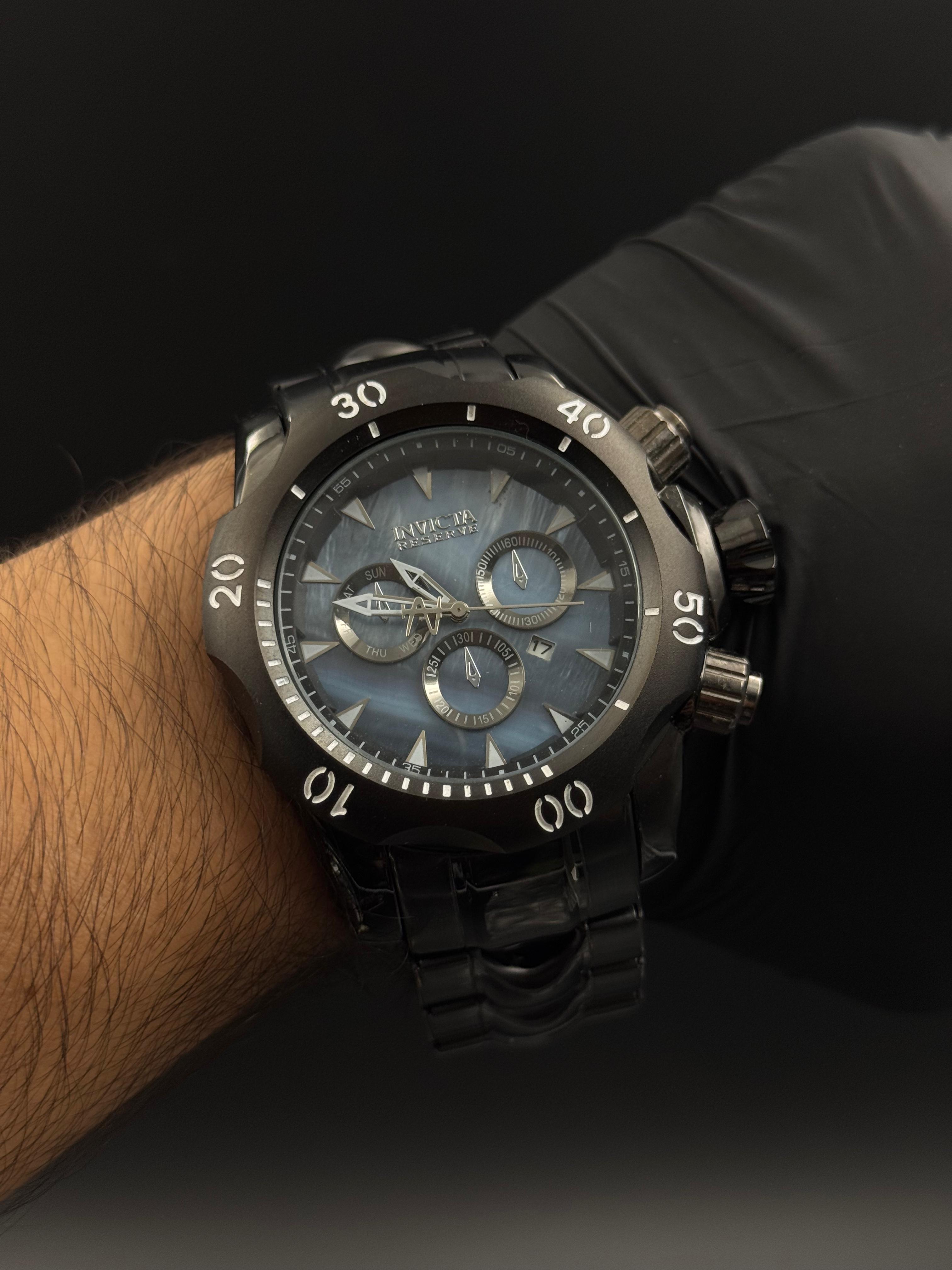 Invcta Venom Negro Tablero Azul