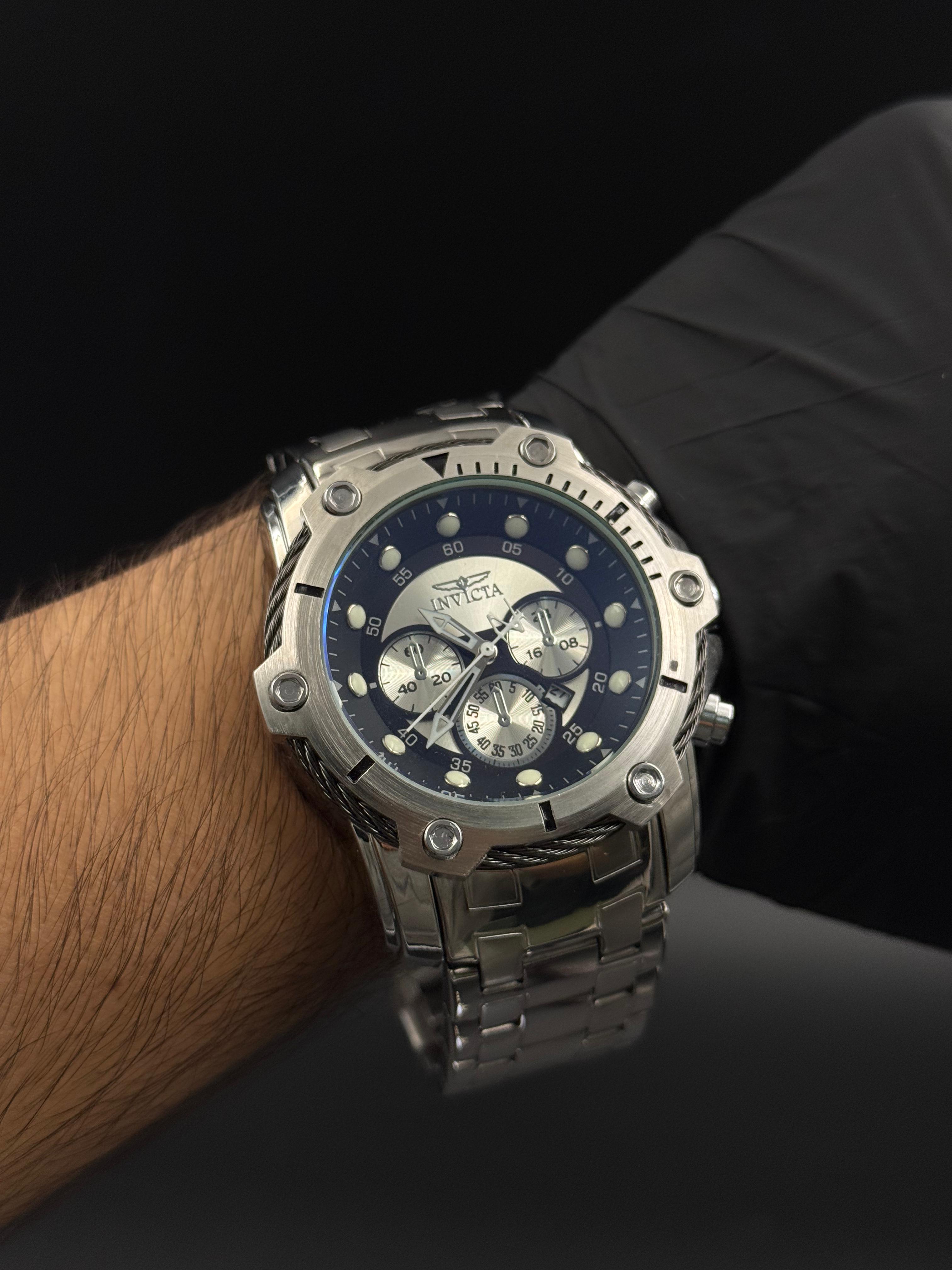 Invct Reserve Plateado Tablero Negro Plateado