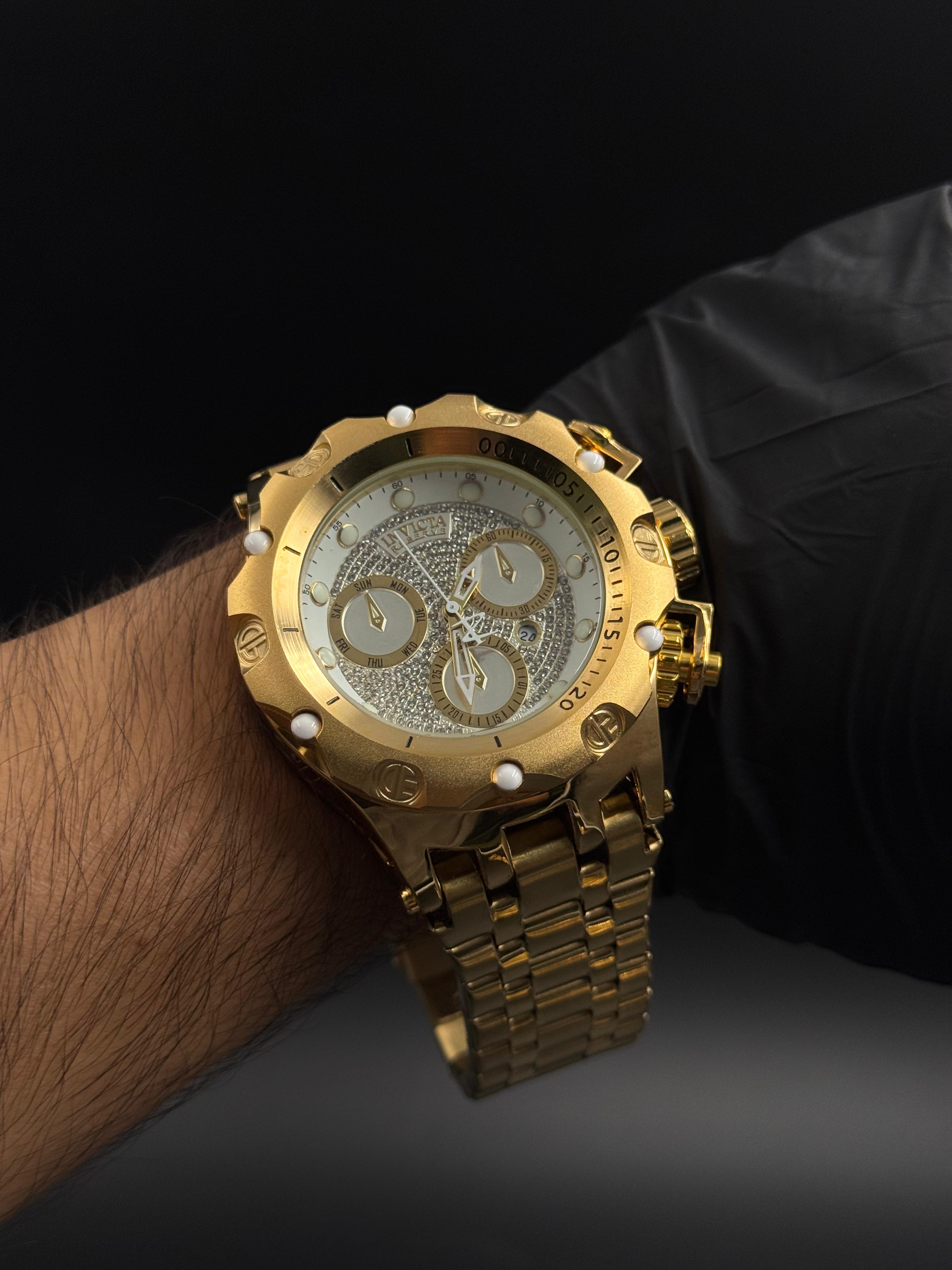 Invcta Venom Circones Dorado Tablero Blanco