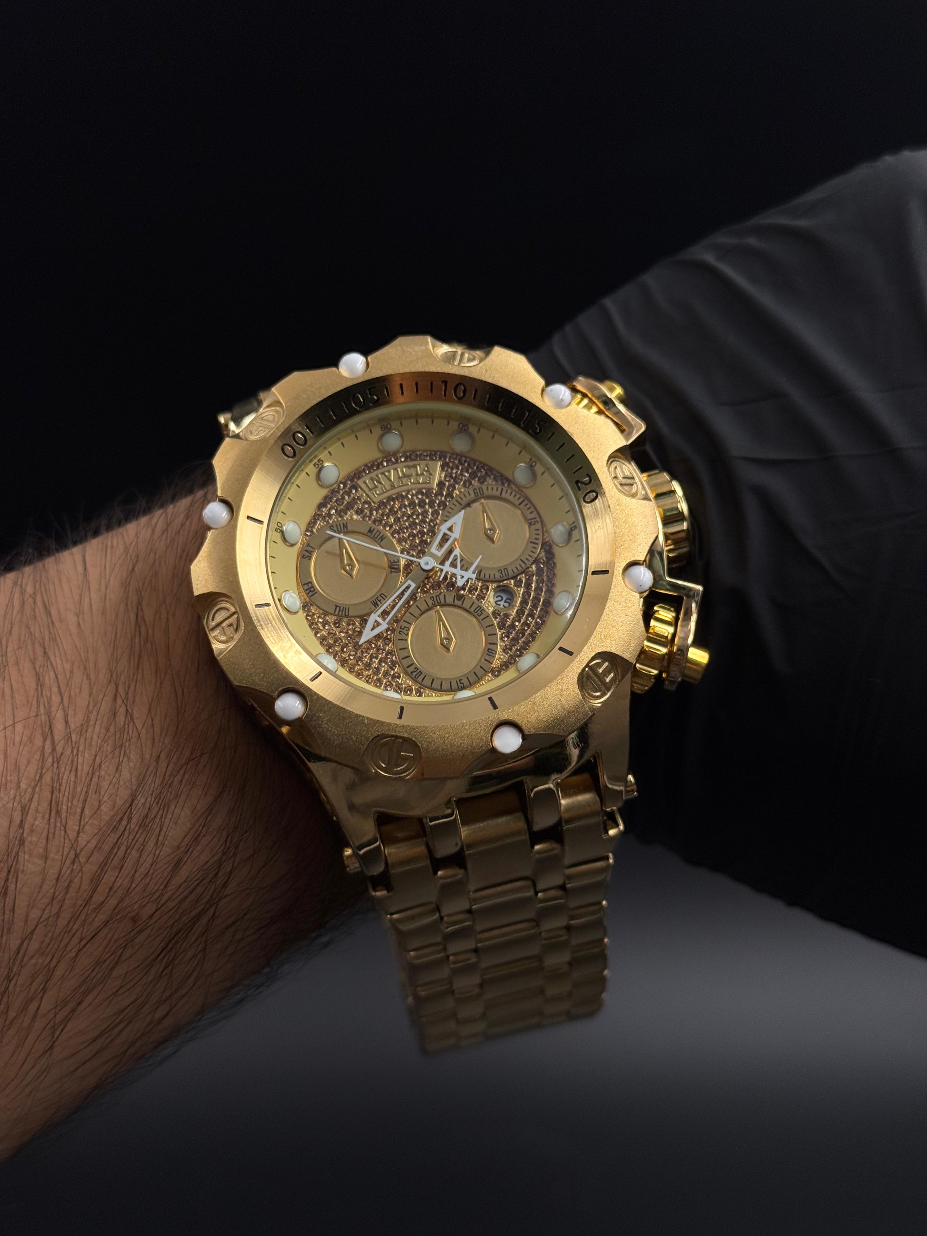 Invcta Venom Circones Dorado Tablero Dorado