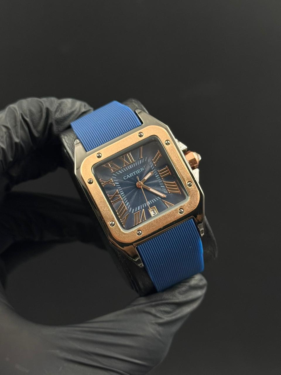 Crtr Mujer Santos New Goma Azul Tablero Azul Oro Rosa