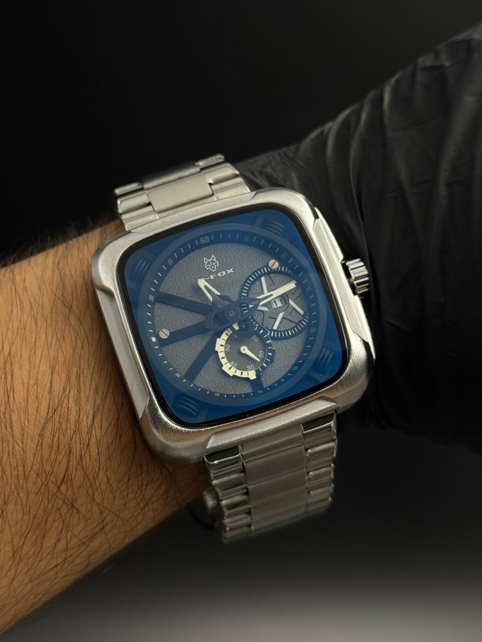 G-fx Cuadrado Metalico Plateado Tablero Negro