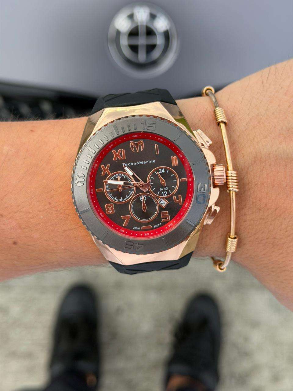 Tchmrn 1020 Negro Tablero Negro Oro Rosa Rojo