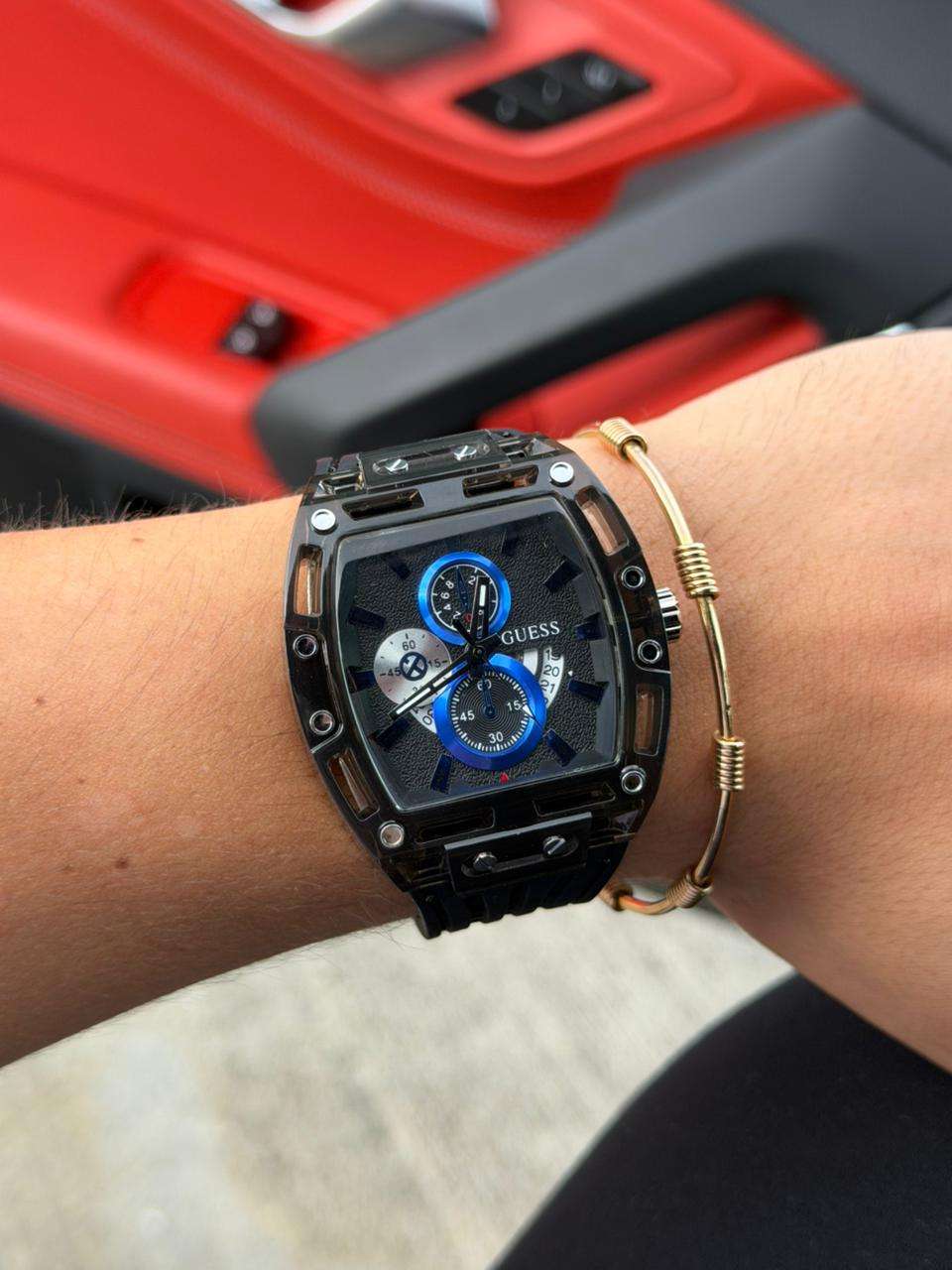 Gss 030 Goma Negra Tablero Negro Azul