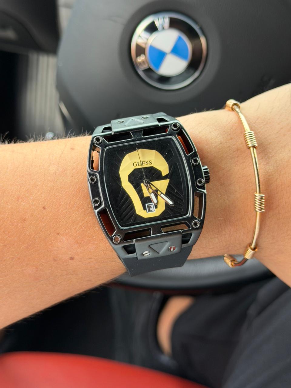 Gss Mansory Goma Negra Tablero Dorado Negro