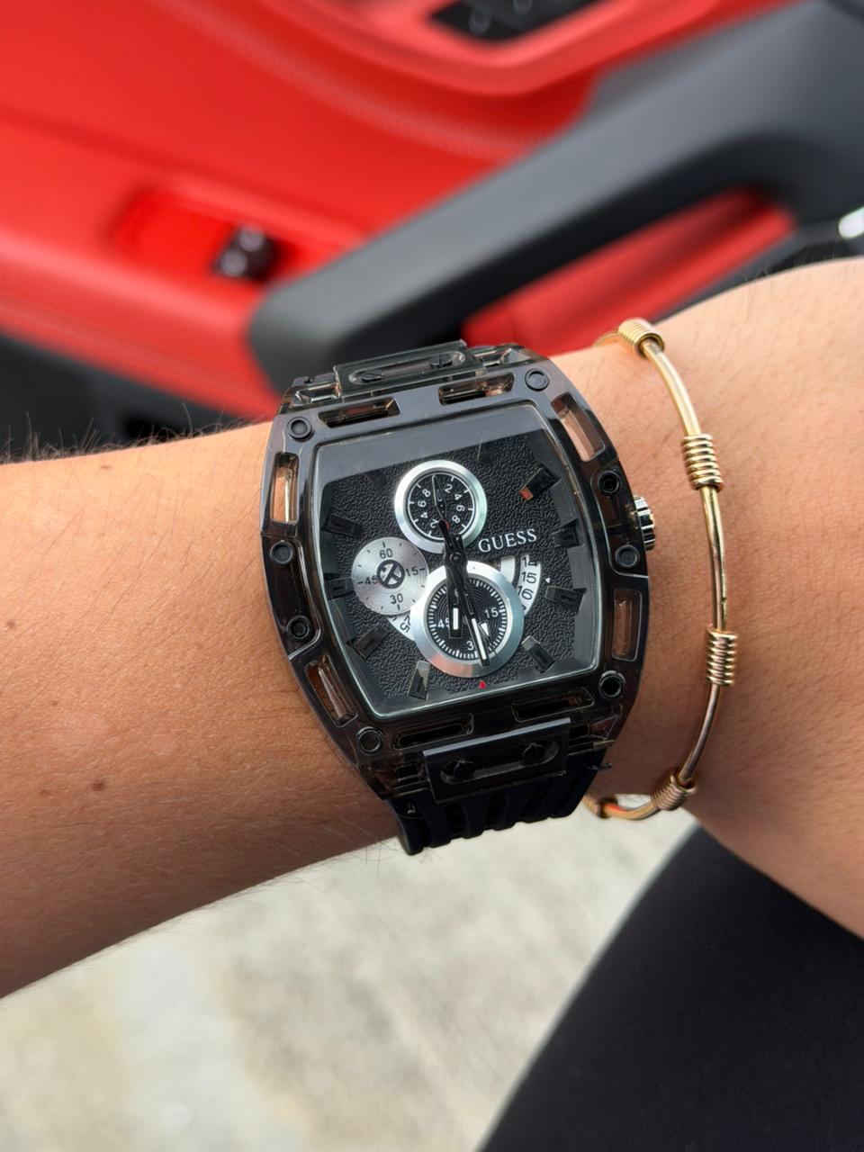 Gss 030 Goma Negra Tablero Negro Plateado