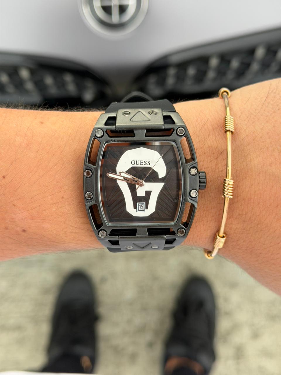 Gss Mnasory Goma Negra Tablero Negro Blanco