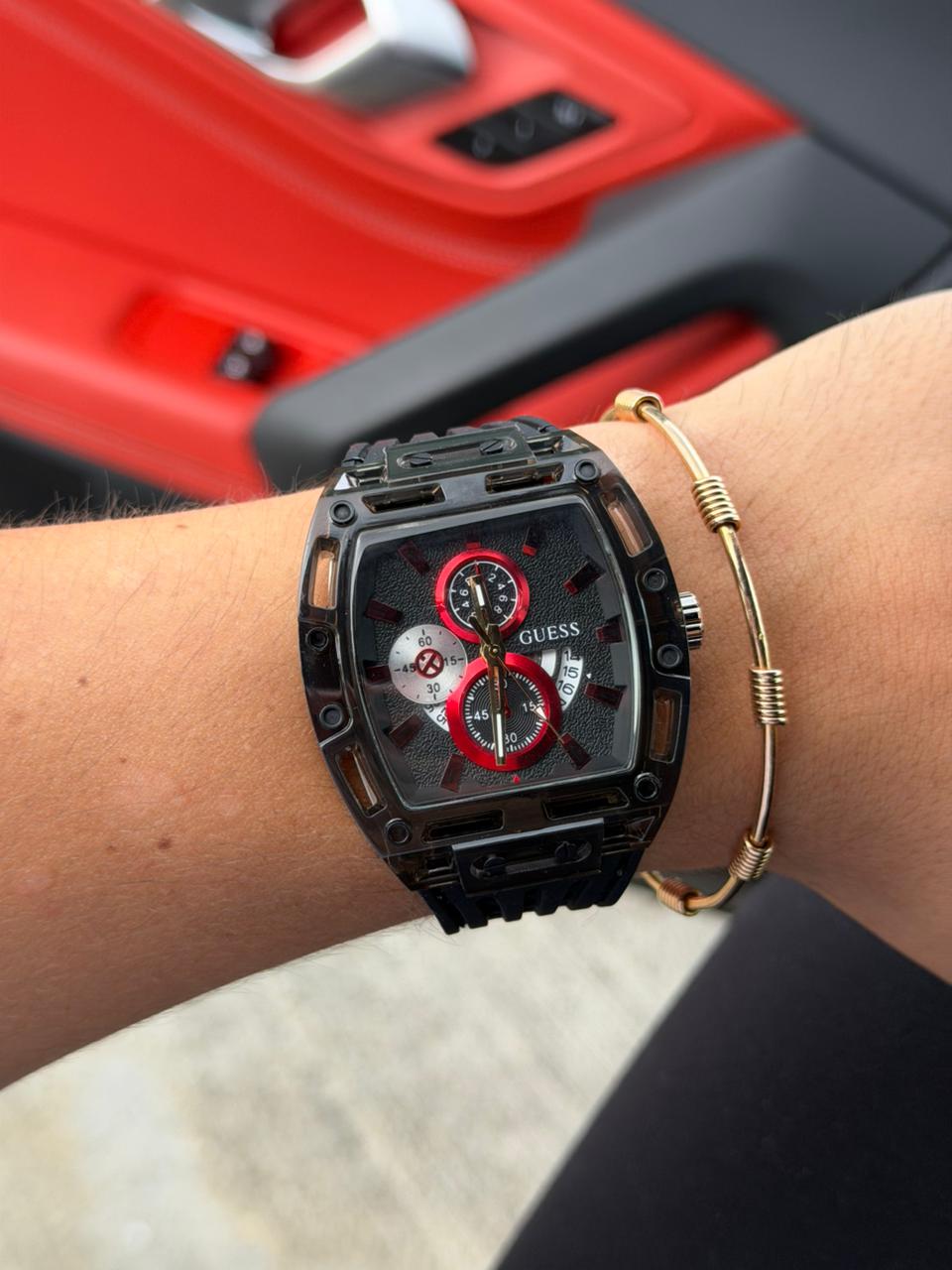 Gss 030 Goma Negra Tablero Negro Rojo