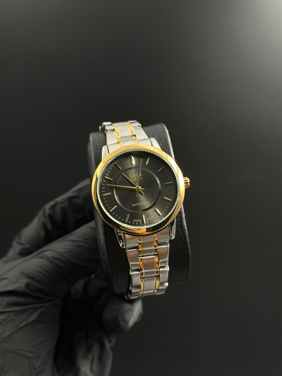 QYQ Mujer 860 Bicolor Dorado Tablero Negro